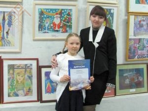 Роза Иванова вӗрентекенпе Анна Рябинина 