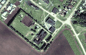 Тӑванкасси шкулӗ спутникран пӑхсан